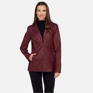 Dennis Basso Maroon Blazer